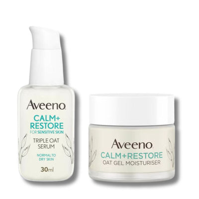 Aveeno Face Calm and Restore 24hr Hydration Duo (Worth £27.98)