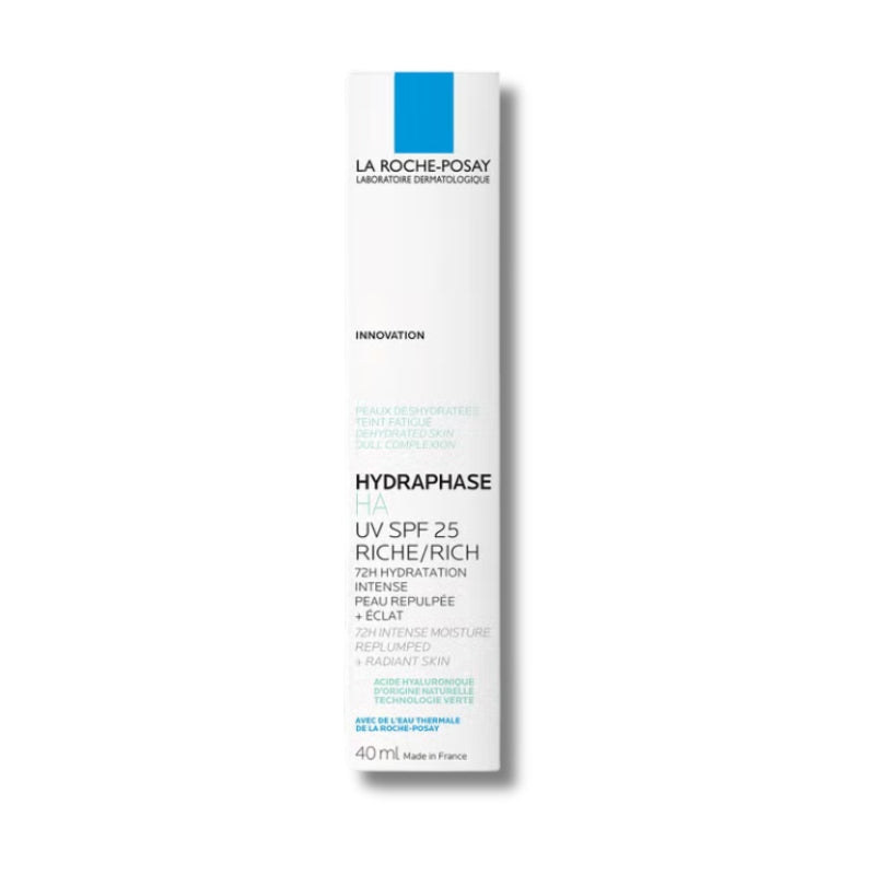 La Roche-Posay Hydraphase UV Riche Moisturizing Cream 40ml for Dehydrated and Sensitive Skin Prone to Dryness