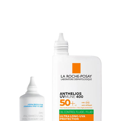 La Roche-Posay Breakout-Fighting Daily Defense Set: Effaclar Duo+M Corrective Care and SPF50+