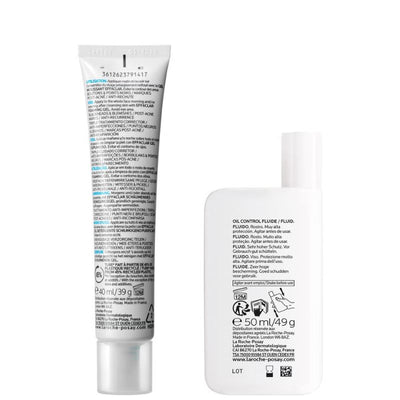 La Roche-Posay Breakout-Fighting Daily Defense Set: Effaclar Duo+M Corrective Care and SPF50+