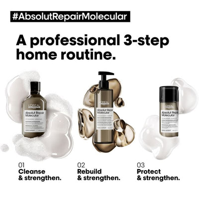 L'Oréal Professionnel Absolut Repair Molecular Rinse Off Serum Conditioner Treatment for Damaged Hair 250ml