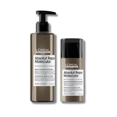 L'Oréal Professionnel Absolut Repair Molecular Rinse Off Serum Treatment Conditioner 250ml & Leave in Mask 100ml