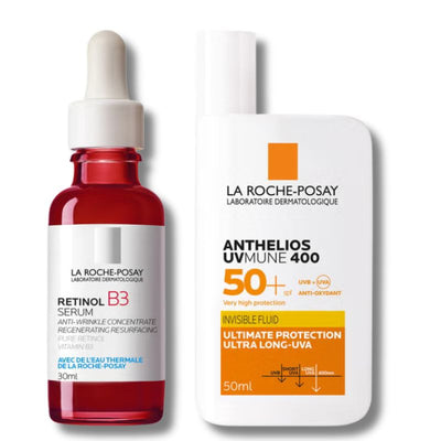 La Roche-Posay Anti-Wrinkle Correct + Protect Duo Set: Retinol Serum and SPF50+