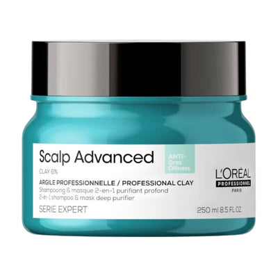 L'Oréal Professionnel Serié Expert Scalp Advanced Anti-Dandruff Shampoo and Mask Routine for Oily Dandruff Hair