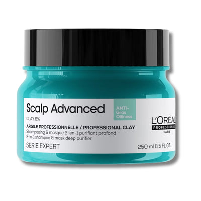 L'Oréal Professionnel Serié Expert Scalp Advanced Anti-Oiliness 2-in-1 Deep Purifier Clay Hair Mask 250ml