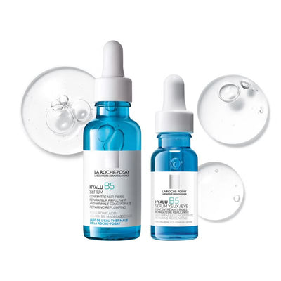 La Roche-Posay Replump and Hydrate Hyalu B5 Duo: Face Serum and Eye Cream Hyaluronic Acid Concentrated Care