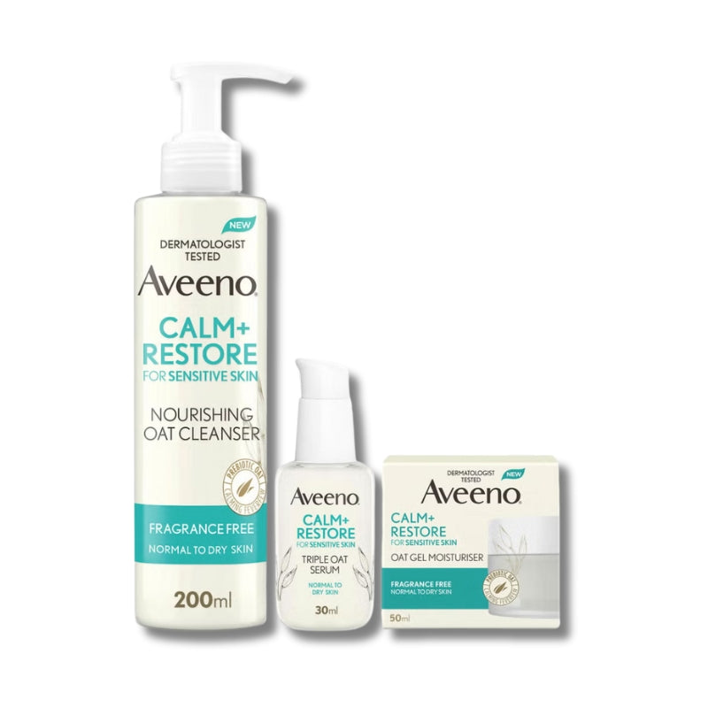 Aveeno Face 3-Step Routine Bundle for Sensitive Skin