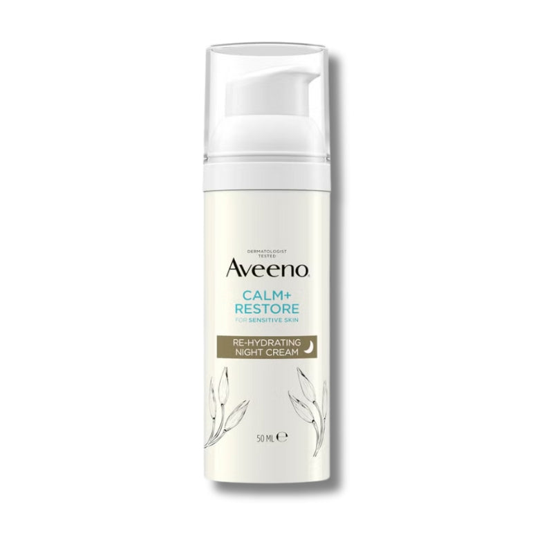 Aveeno Face Calm and Restore Night Nourish Routine