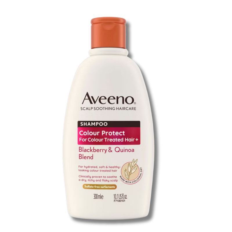 Aveeno Haircare Colour Protect+ Blackberry and Quinoa Blend Shampoo 300ml