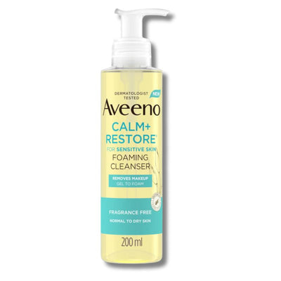 Aveeno Face Calm and Restore Foaming Cleanser 200ml