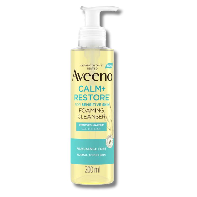 Aveeno Face Calm and Restore Foaming Cleanser 200ml