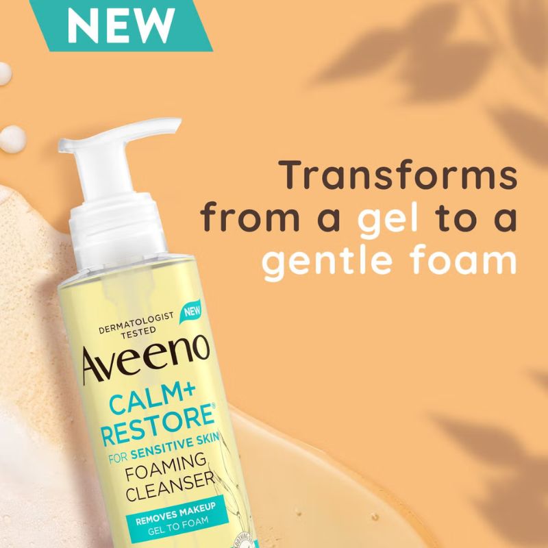 Aveeno Face Calm and Restore Foaming Cleanser 200ml