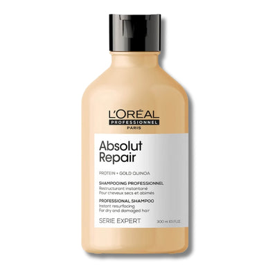 L'Oréal Professionnel Absolut Repair Hydrating Bundle Set with Shampoo, Conditioner, Mask & Oil for Dry Hair