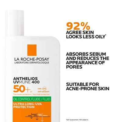 La Roche-Posay Anthelios Oil Control Fluid SPF50+ for Oily Blemish-Prone Skin 50ml