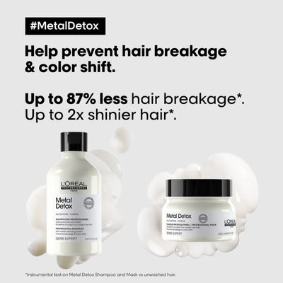 L'Oréal Professionnel Metal Detox Sulphate Free Shampoo 300ml & Hair Mask 250ml