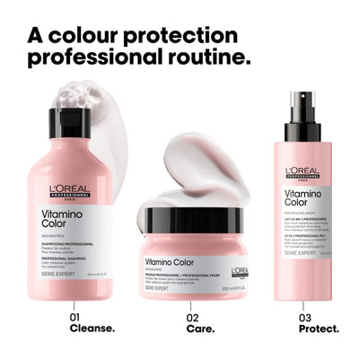 Vitamino Colour Shampoo & Conditioner & 10 in 1 Treatment Spray Bundle Set for Coloured Hair