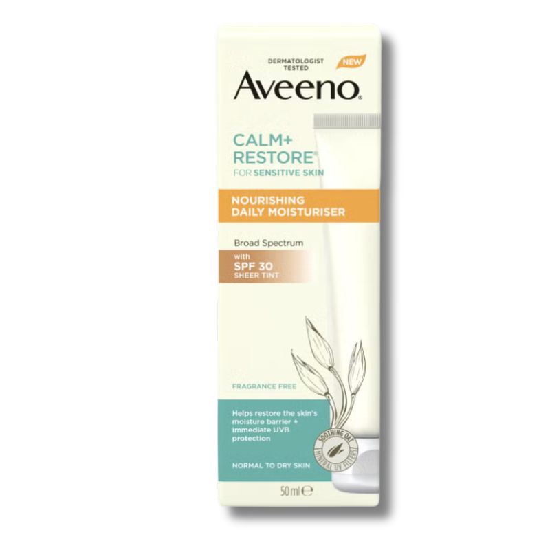 Aveeno Face Calm and Restore Nourishing Daily Moisturiser with SPF 30 50ml