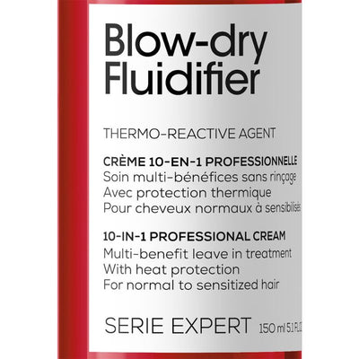 L'Oréal Professionnel Serie Expert Blow-Dry Fluidifier Multi-Benefit Blow Dry Cream with Heat Protection 150ml