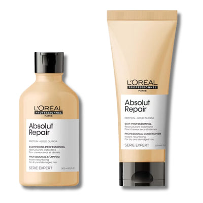 Absolut Repair Shampoo & Conditioner & Hair Oil Bundle Set for Dry & Damaged Hair