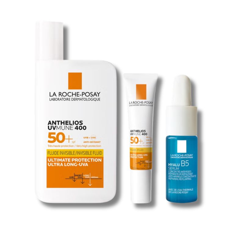 La Roche-Posay Anthelios UVMune SPF 50+ 50ml with Travel Size Bundle