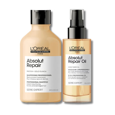 L'Oréal Professionnel Absolut Repair Oil and Shampoo Bundle