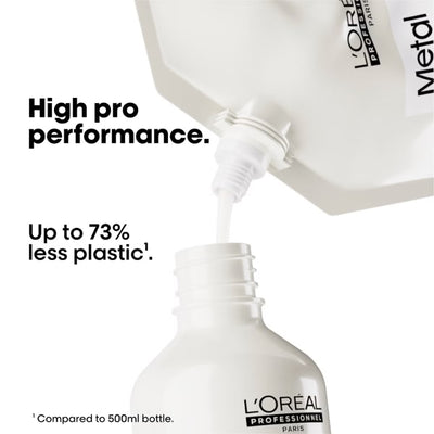 L'Oréal Professionnel Metal Detox Shampoo Refill Pack 500ml for Breakage and Colour Protection