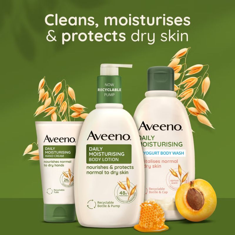 Aveeno Daily Moisturising Body Wash - Apricot and Honey 300ml