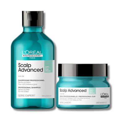 L'Oréal Professionnel Serié Expert Scalp Advanced Anti-Oiliness Hair Shampoo and Mask Duo