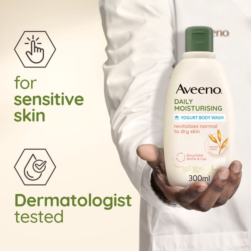 Aveeno Daily Moisturising Body Wash - Apricot and Honey 300ml