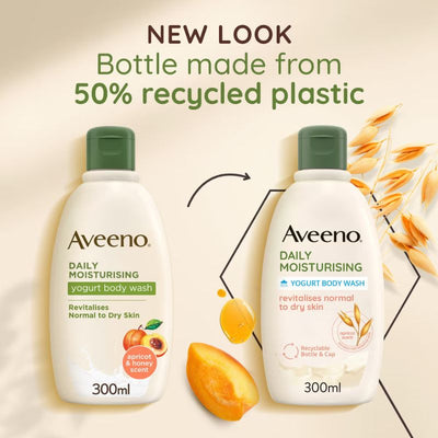 Aveeno Daily Moisturising Body Wash - Apricot and Honey 300ml