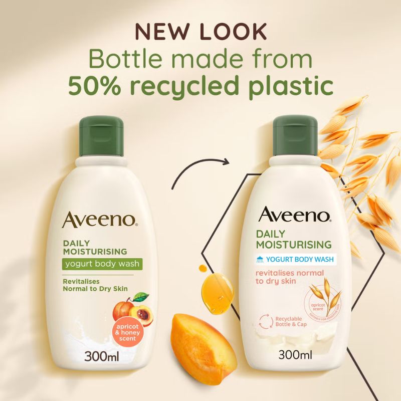 Aveeno Daily Moisturising Body Wash - Apricot and Honey 300ml