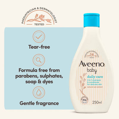 Aveeno Baby Daily Care 2-in-1 Shampoo and Conditioner 250ml