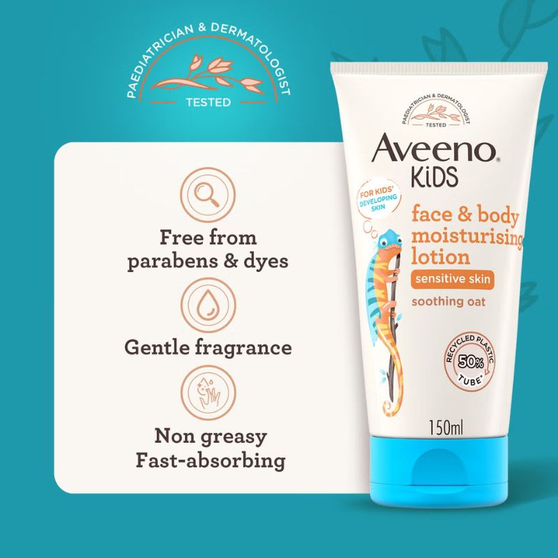 Aveeno Kids Moisturising Face and Body Lotion Kids Moisturiser 150ml