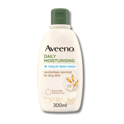 Aveeno Daily Moisturising Yogurt Body Wash Vanilla & Oat Scented 300ml