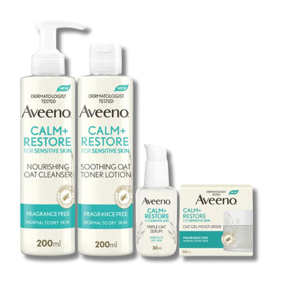 Aveeno Face 4-Step Routine Bundle for Sensitive Skin