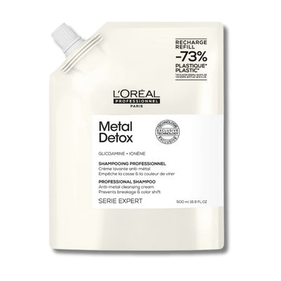 L'Oréal Professionnel Metal Detox Shampoo Refill Pack 500ml for Breakage and Colour Protection