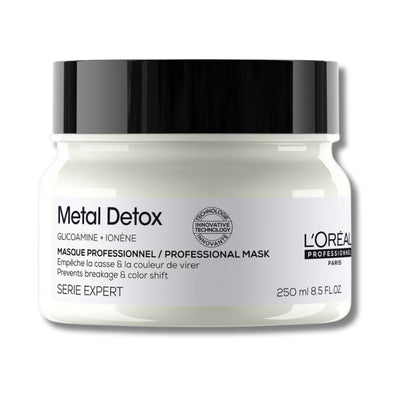 L'Oréal Professionnel Metal Detox Nourishing Hair Mask 250ml for breakage & colour protection against hard water