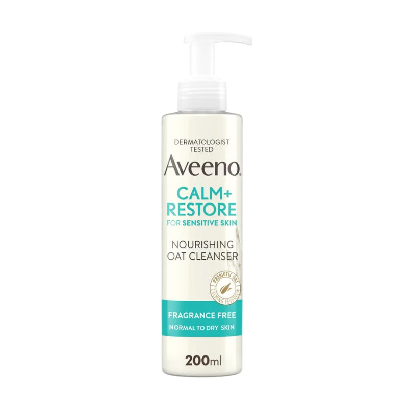 Aveeno Face Calm and Restore Nourishing Oat Cleanser 200ml